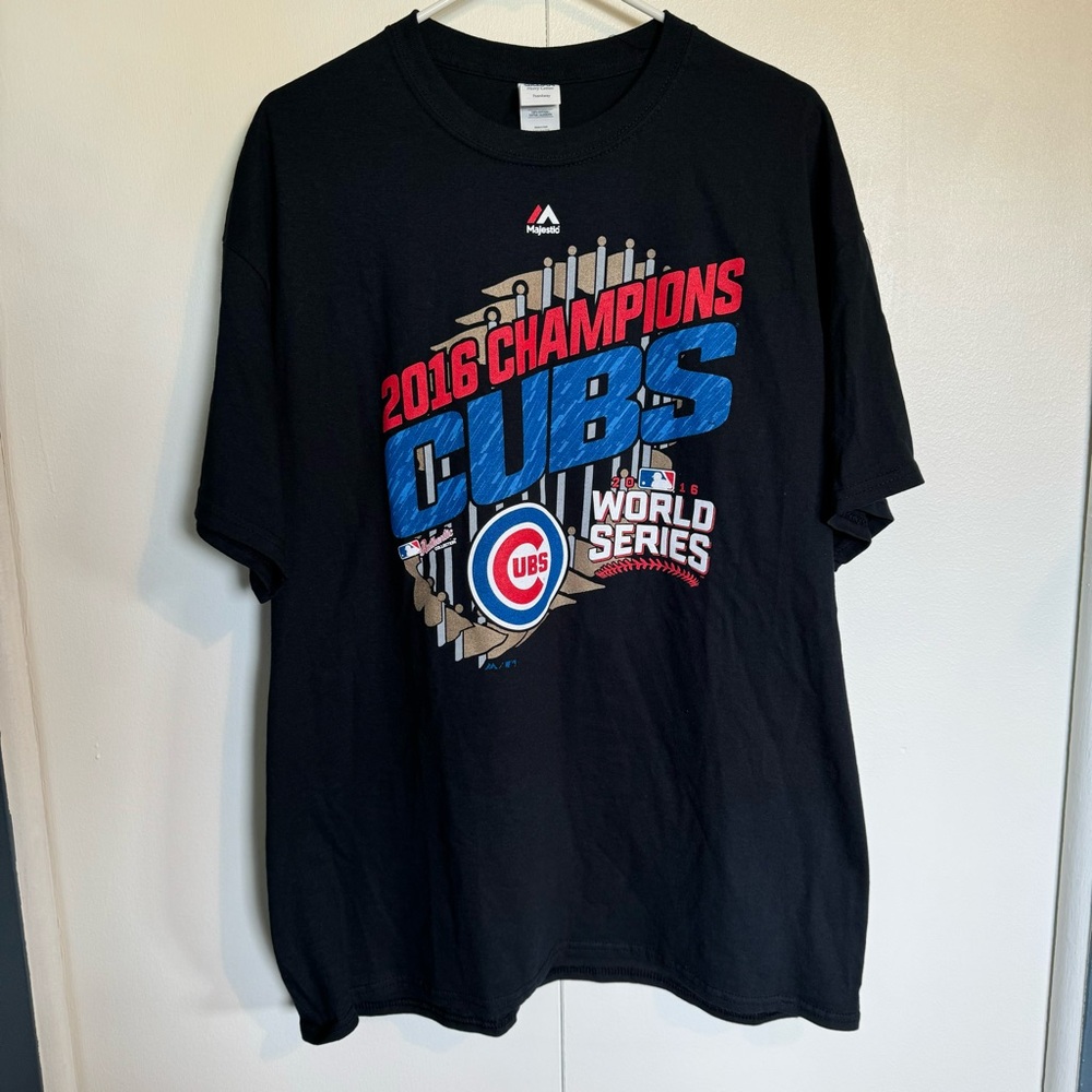 Majestic Navy Blue Chicago Cubs 2016 Champions T-Shirt